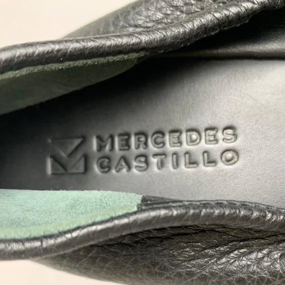 Mercedes Castillo Womens Leather Ballet Flats in Black - Picture 5 of 7